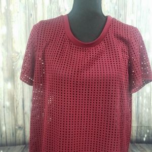 Necessary Clothing Burgundy Red Cover Up